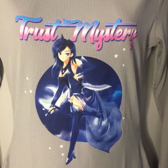 MISSGUIDED Gray Rib Graphic Crew Neck Mini Dress - Picture 6 of 8